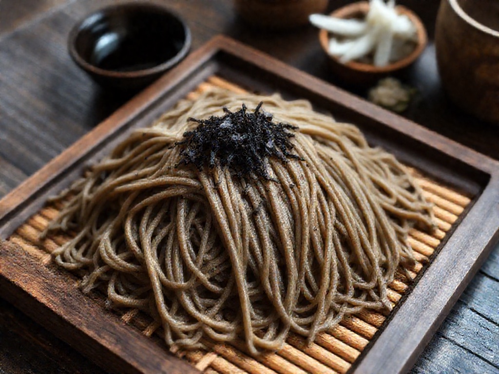 せいろに盛られた十割蕎麦